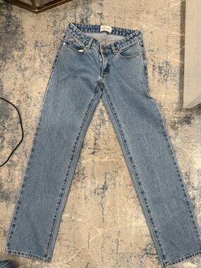Abrand Light Blue Straight Leg Jeans